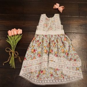 Floral dress girls size 4